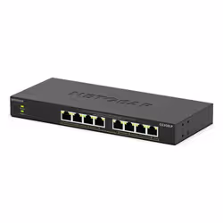 NETGEAR GS308LP Unmanaged Gigabit Ethernet (10/100/1000) Power over Ethernet (PoE) Desktop Black - Additional view 3