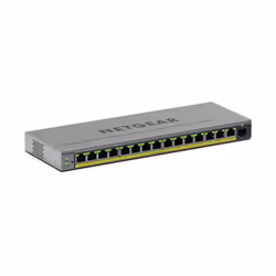 NETGEAR GS116EP, Managed, L2/L3, Gigabit Ethernet (10/100/1000), Power over Ethernet (PoE)