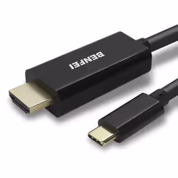 USB Type C(Thunderbolt 3) to HDMI 4K UHD 1.8M Cable, Benfei USB 3.1 (USB-C) to HDMI Adapter Male to Male Gold-Plated Cord