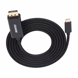 USB Type C(Thunderbolt 3) to DisplayPort 4K@60Hz UHD 6 Feet Cable, Benfei USB 3.1 (USB-C) to DP Display Port Adapter Male to Male Gold-Plated Cord