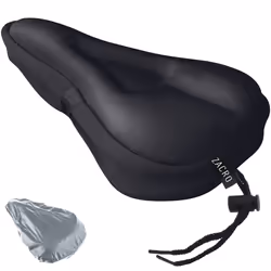 Zacro gel Bike Seat - Extra Soft Bicycle Saddle cushion with Water&Dust Resistant cover