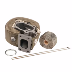 Design Engineering Titanium? Turbo Shield | T25/T28 Turbo Kit | 19 x 2.5 Heat Shield Turbocharger Blanket | Includes Exhaust Wrap, Locking Ties & Wi