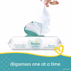 Pampers Wipes Sensitive - 56 Count (Pack of 2)