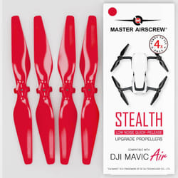 Master Airscrew DJI Mavic Air Stealth Upgrade Propellers - x4 Red