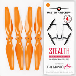 Master Airscrew DJI Mavic Air Stealth Upgrade Propellers - x4 Orange