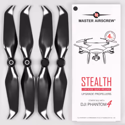 Master Airscrew DJI Phantom 4 Stealth Propellers - x4 Black