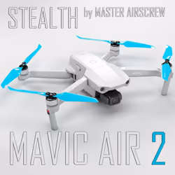 Master Airscrew DJI Mavic Air 2 Stealth Upgrade Propellers - x4 Blue