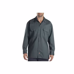 Unisex Long-Sleeve Work Shirt - NAVY - S(D0102H7Z2UT)