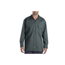 Unisex Long-Sleeve Work Shirt - NAVY - S(D0102H7Z2UT)