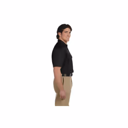 Unisex Short-Sleeve Work Shirt - BLAcK - S(D0102H7MFMP)