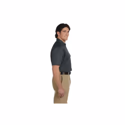 Unisex Short-Sleeve Work Shirt - BLAcK - S(D0102H7MFI8)