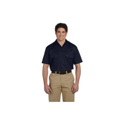 Unisex Short-Sleeve Work Shirt - BLAcK - S(D0102H7MFQX)