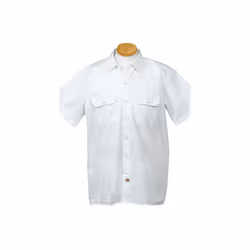 Unisex Short-Sleeve Work Shirt - BLAcK - S(D0102H7MFBT)