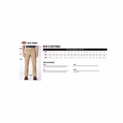Dickies Men's Loose Fit Double Knee Twill Work Pant  Black  44W x 34L