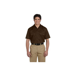 Unisex Short-Sleeve Work Shirt - BLAcK - S(D0102H7MFV6)