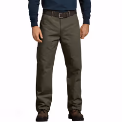 Dickies Mens Big-Tall Relaxed Fit Duck Jean Moss 50x32