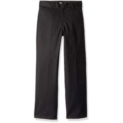 Dickies boys Flex Waist Flat Front Pants  Black  8 US