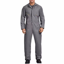 Dickies Mens 7 12 Ounce Twill Deluxe Long Sleeve coverall  gray  Large