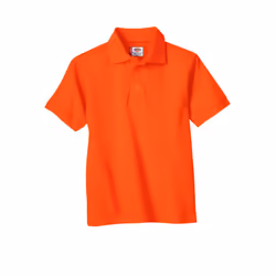 Dickies boys Short Sleeve Pique Polo Shirt Orange 8 US