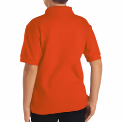 Dickies boys Short Sleeve Pique Polo Shirt  Orange  8 US