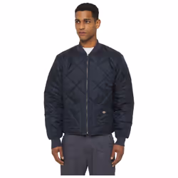 Dickies Diamond Men's Blue Quilted Jacket - Blue, M