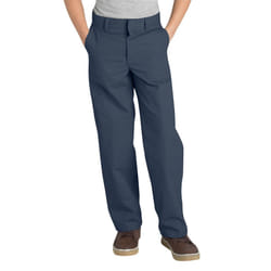 Dickies boys Flex Waist Flat Front pants Dark Navy 10 Husky