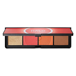Smashbox Halo Sculpt + Glow Face Palette | Vitamin E, Long Lasting, Contour + Highlighter, 0.55 Ounce, Coral Saturation