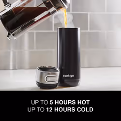 Contigo Luxe AutoSeal 16oz Vacuum-Insulated Stainless Steel Travel Mug  Leak-Proof and Dishwasher Safe  Licorice - Perfect for Hot and Cold Beverages
