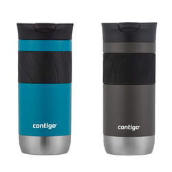 Contigo Byron 2.0 Stainless Steel Travel Mug with SNAPSEAL Lid 16oz. 2 Pack Sake/Juniper