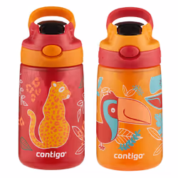 Contigo AUTOSPOUT Kids Water Bottle 2-Pack 1 Count (Pack of 1) Cheet