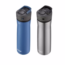 Contigo 24oz Leakproof Stainless Steel Water Bottle with Straw & Handle Dual Insulated for Cold & Hot Drinks - 2 Pack