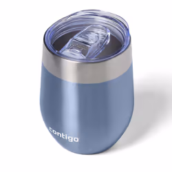 Contigo River North Stainless Steel Wine Tumbler with SpillProof Lid  LeakProof 12oz Reusable Wine Glass  Dishwasher Safe  Ke