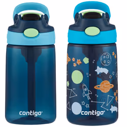 Contigo Aubrey Kids Cleanable Water Bottle with Silicone Straw and SpillProof Lid