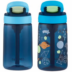 Contigo Aubrey Kids Cleanable Water Bottle with Silicone Straw and SpillProof Lid