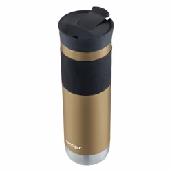 Contigo Byron Vacuum-Insulated Stainless Steel Travel Mug  24oz  Chardonnay Color with Leak-Proof Lid  Keeps Beverages Hot or Cold  Perfect for Coffee