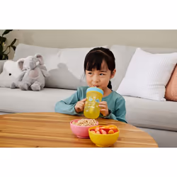 Contigo Kids Leighton Straw Tumbler with Spill-Proof Leak-Proof Lid  14oz  Pineapple/Dinos