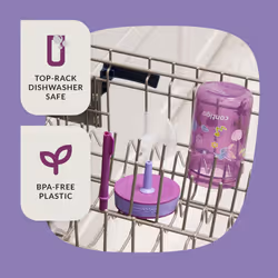Contigo Leighton Straw Tumbler  14 oz  Grape (Tulips)