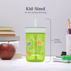 Contigo Leighton Straw Tumbler  14 oz  Cool Lime (Dogs)