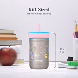 Contigo Leighton Beverage|Water Bottles  12 oz  Raspberry/Azalea