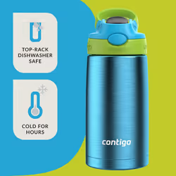 Contigo Aubrey Leak-Proof Spill-Proof Insulated Stainless Steel Water Bottle  13 Oz.