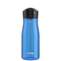 Contigo Ashland 2.0  32oz Leak-Proof Water Bottle with Interchangeable Lid  Angled Straw & Lid Lock  Blue Poppy Color  Dishwasher Safe and Suitable fo