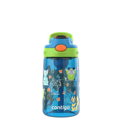 Contigo Autospout Kids Water Bottle  14oz  Pack of 1  Blue Poppy Squishies