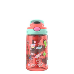 Contigo Autospout Kids Water Bottle  14oz  Pack of 1  Coral/Llamas