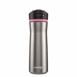 Contigo Ashland Water Bottle  24 oz  Stainless Steel w/Azalea
