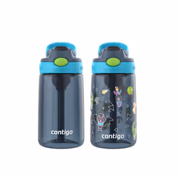 Contigo AutoSpout Water Bottle  14oz  Pack of two  Blueberry/Blue Raspberry & Blueberry Nightfall