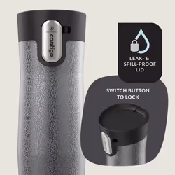 Contigo AUTOSEAL West Loop Vacuum-Insulated Stainless Steel Travel Mug with Easy-Clean Lid  24 oz  Crystal Sake