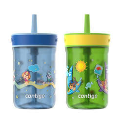 Contigo Leighton Tumbler with Straw  14 oz  Cool Lime PAW Patrol (Color changing straw); Glacier PAW Patrol (Color changing body)