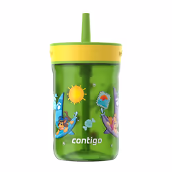 Contigo Leighton Tumbler with Straw  14 oz  Cool Lime PAW Patrol (Color changing straw); Glacier PAW Patrol (Color changing body)
