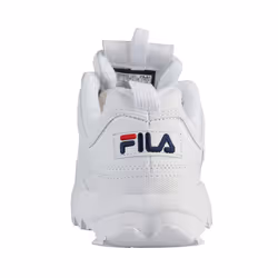 Fila Disruptor II (Little Kid/Big Kid) White/Peacoat/Virtual Red 4.5 B