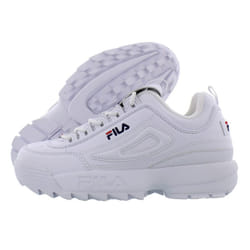 Fila Boy's Disruptor II Sneaker (7 M US  White/navy/Red)